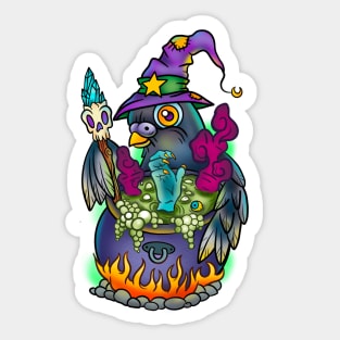 Witch pigeon Sticker